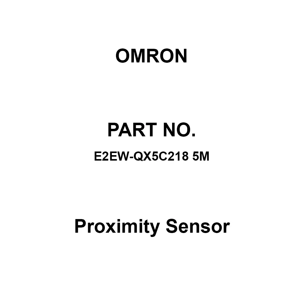 Omron Proximity Sensor M18 5 m Cable Length, E2EW-QX5C218 5M