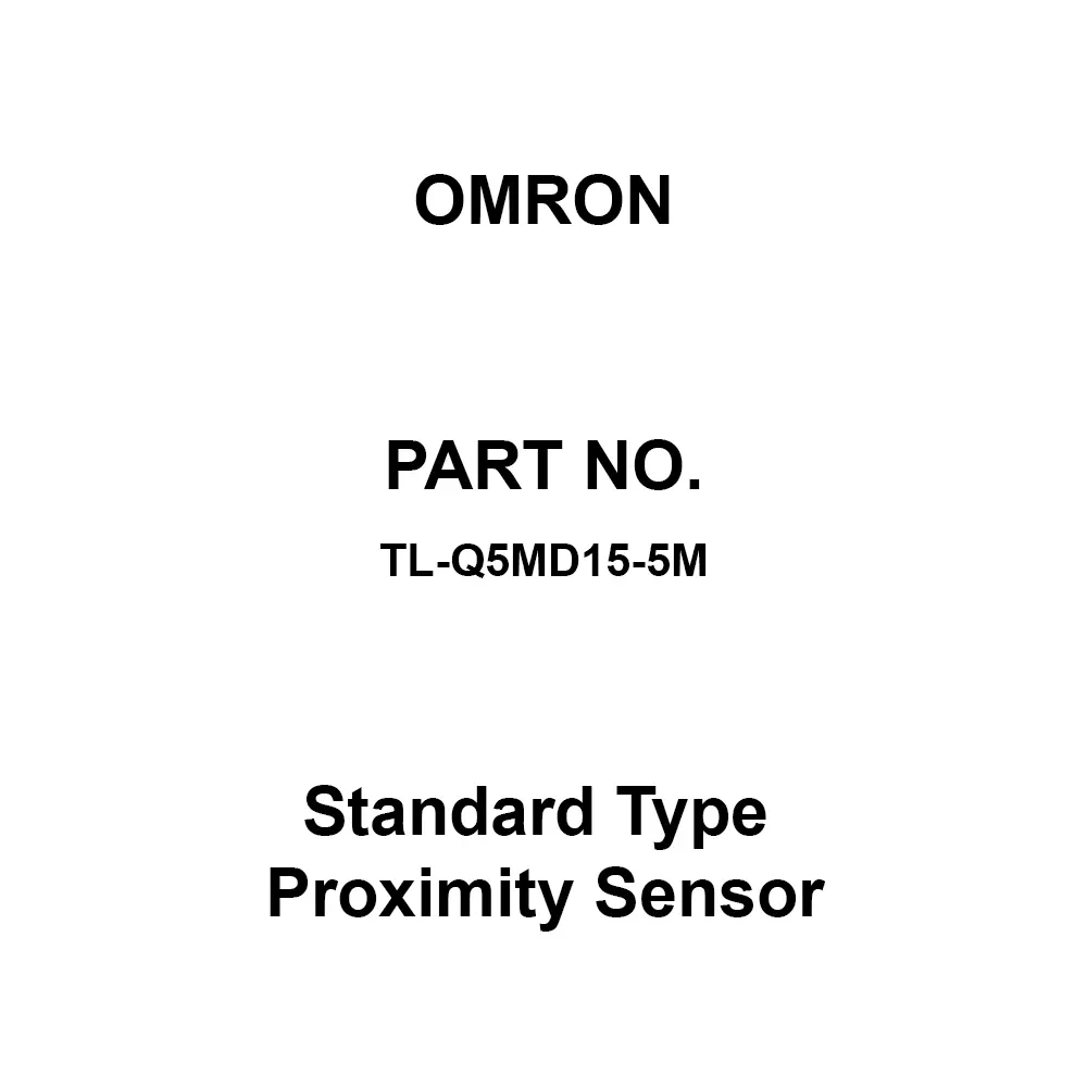 Omron Standard Type Proximity Sensor 50 mΩ or more at 500 V DC, TL-Q5MD15-5M