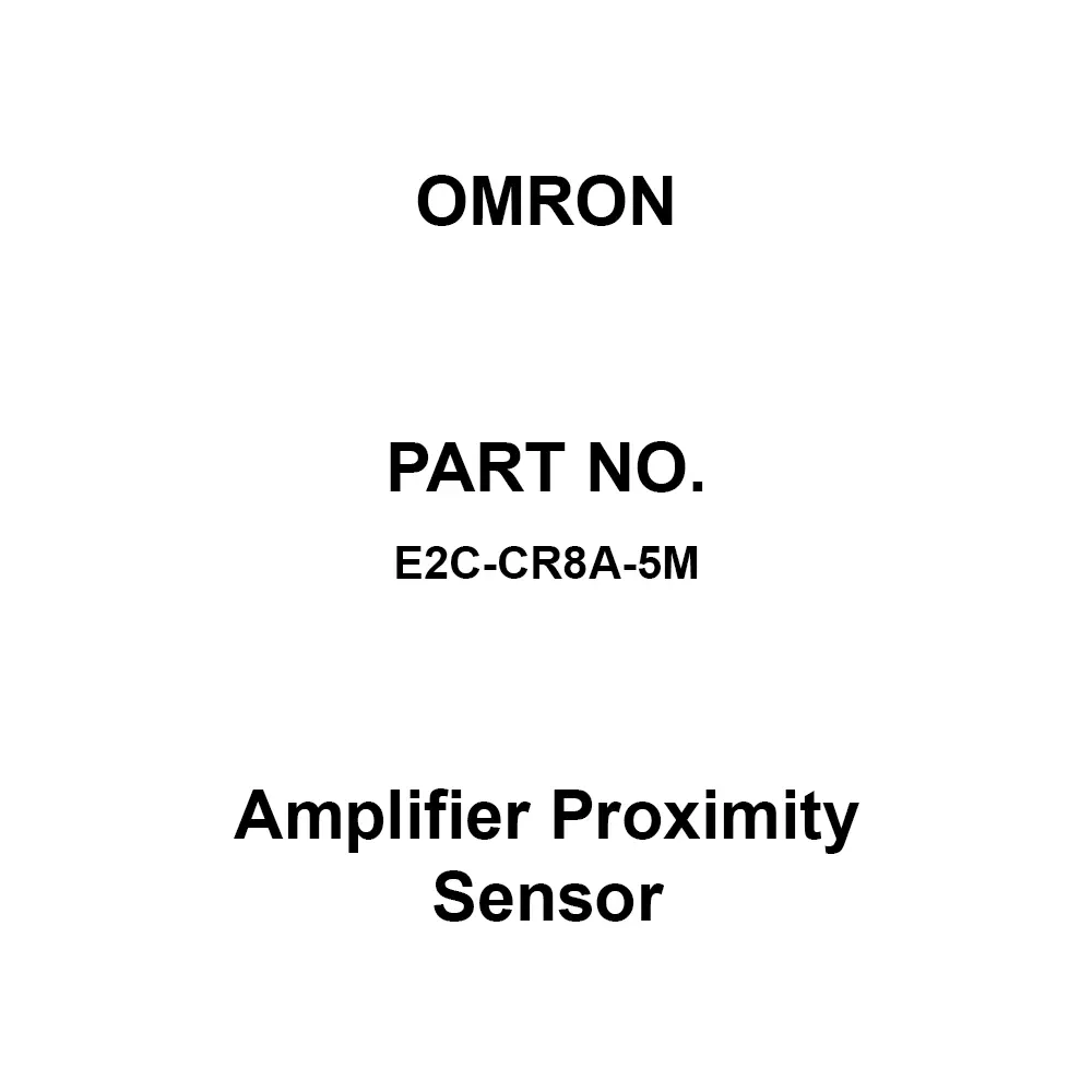 Omron Amplifier Proximity Sensor 5 m Cable Length, E2C-CR8A-5M