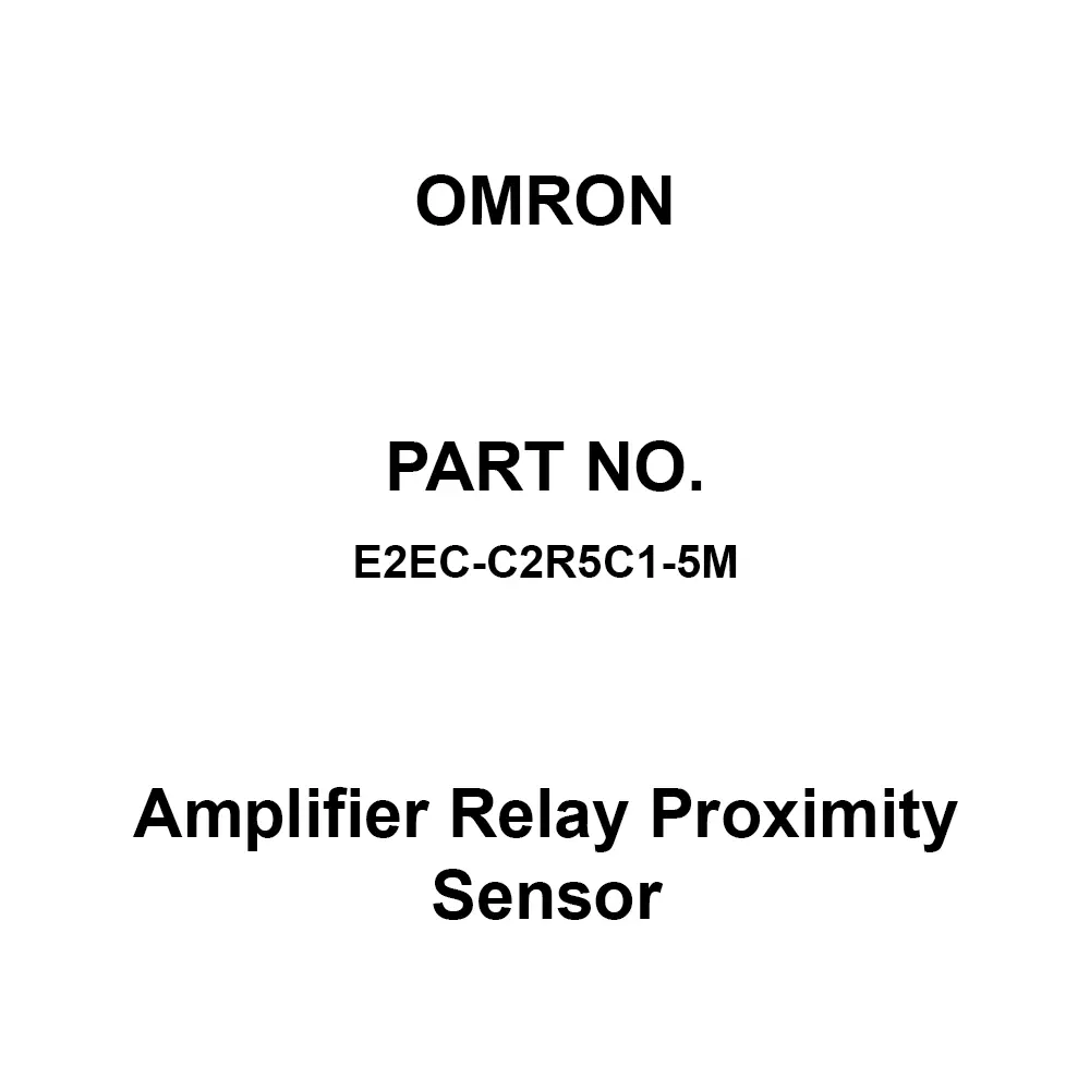 Omron Amplifier Relay Proximity Sensor 50 mΩ or more at 500 V DC, E2EC-C2R5C1-5M