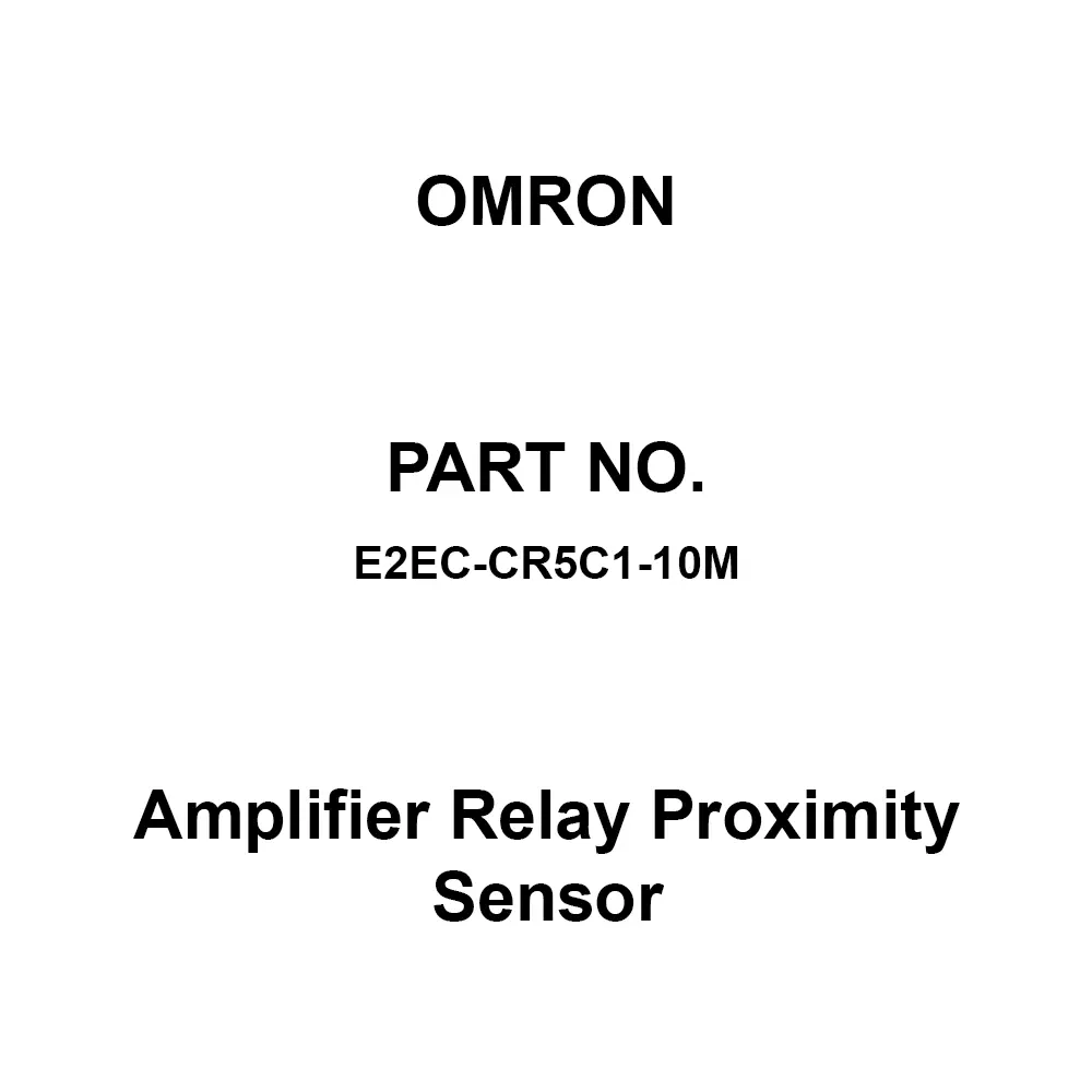 Omron Amplifier Relay Proximity Sensor 50 mΩ or more at 500 V DC, E2EC-CR5C1-10M