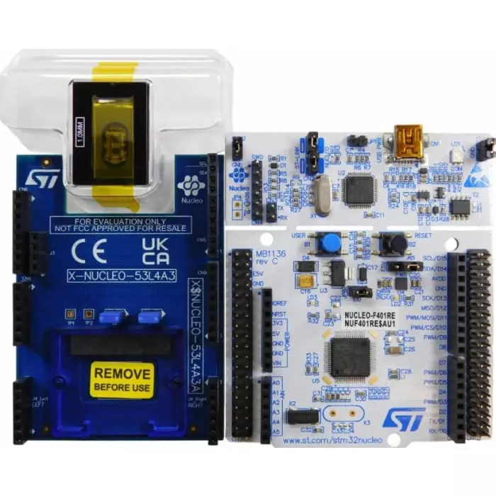 STMicroelectronics Time-Of-Flight High Accuracy Proximity Sensor Expansion Board Based On The VL53L4ED For STM32 Nucleo, P-NUCLEO-53L4A3