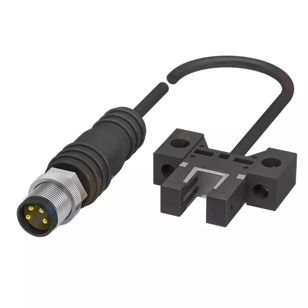 BALLUFF Optical (Through Beam) Sensor Space-Saving Fork Light Barriers Plastic 7x24.5x21.3 mm Dimension PNP (NO/NC) Interface, BGL006F