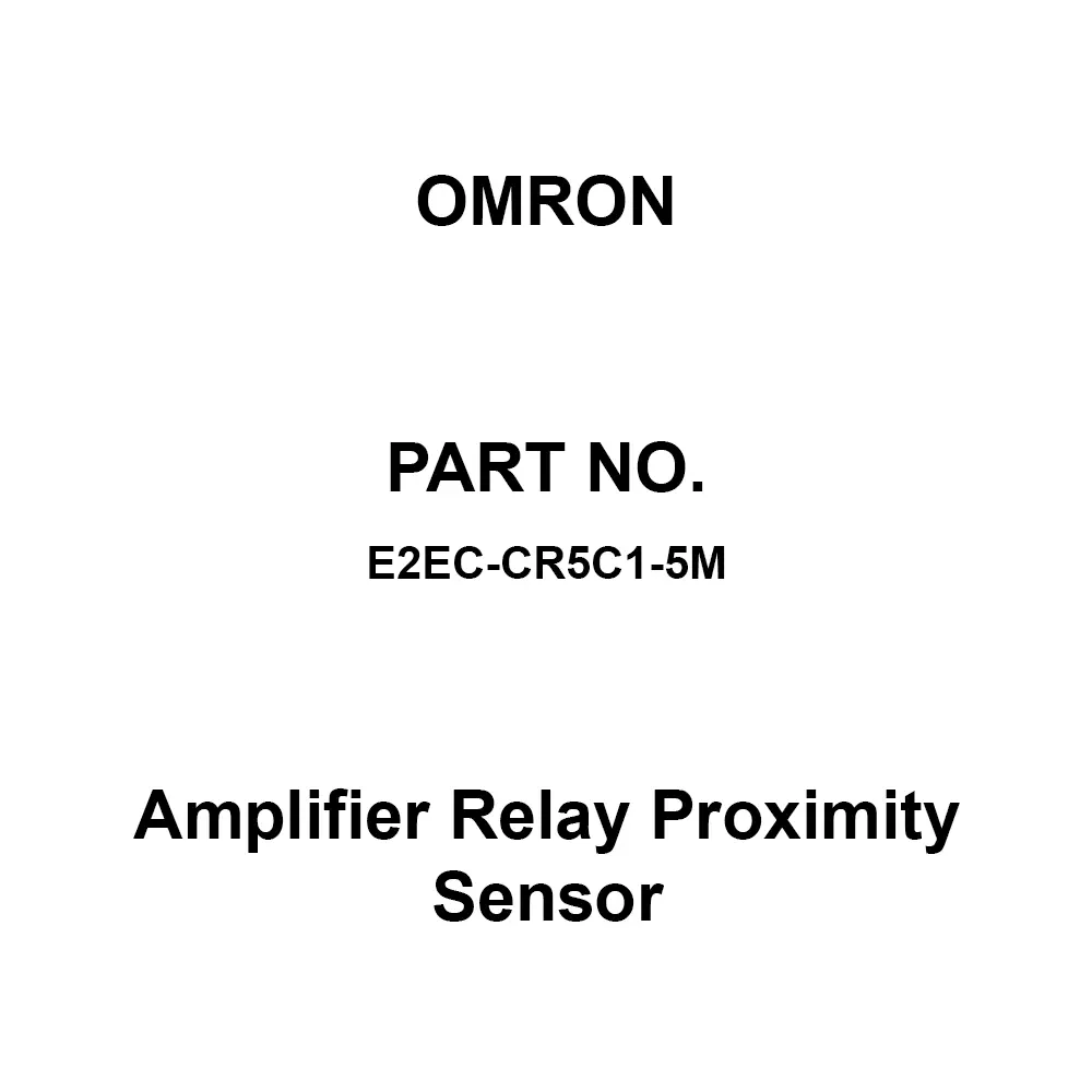 Omron Amplifier Relay Proximity Sensor 50 mΩ or more at 500 V DC, E2EC-CR5C1-5M