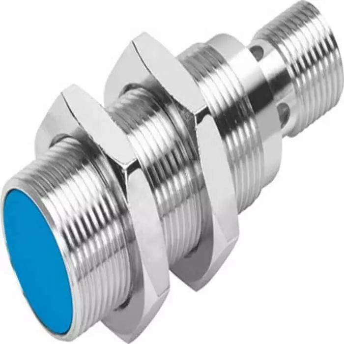 Festo Inductive Threaded barrel Proximity Sensor, M18, 5 mm Detection, PNP NC, 10 - 30 V DC, SIEN-M18B-PO-S-L