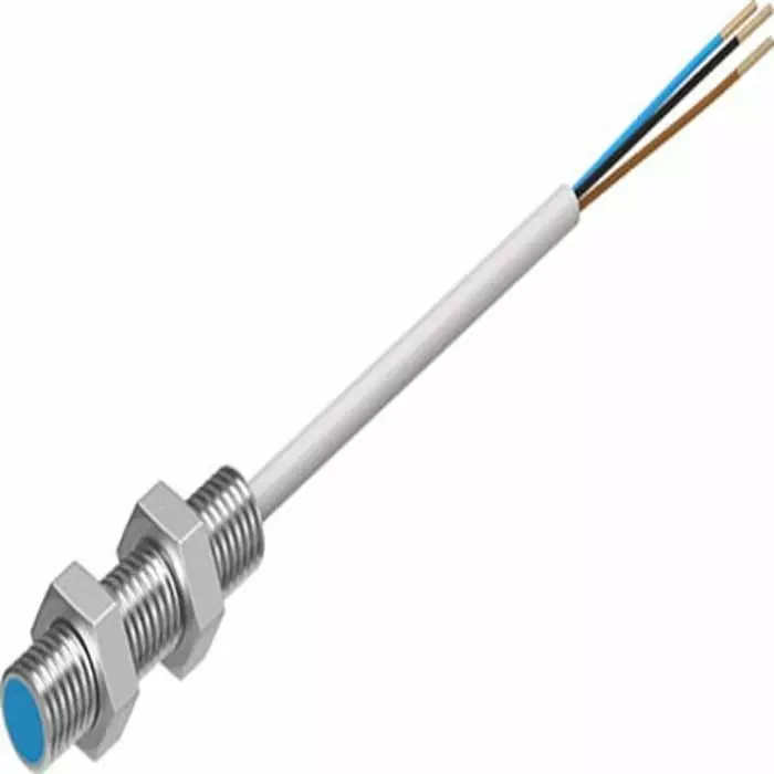 Festo Inductive Threaded barrel Proximity Sensor, M8, 1.5 mm Detection, NPN NC, 10 - 30 V DC, SIEN-M8B-NO-K-L