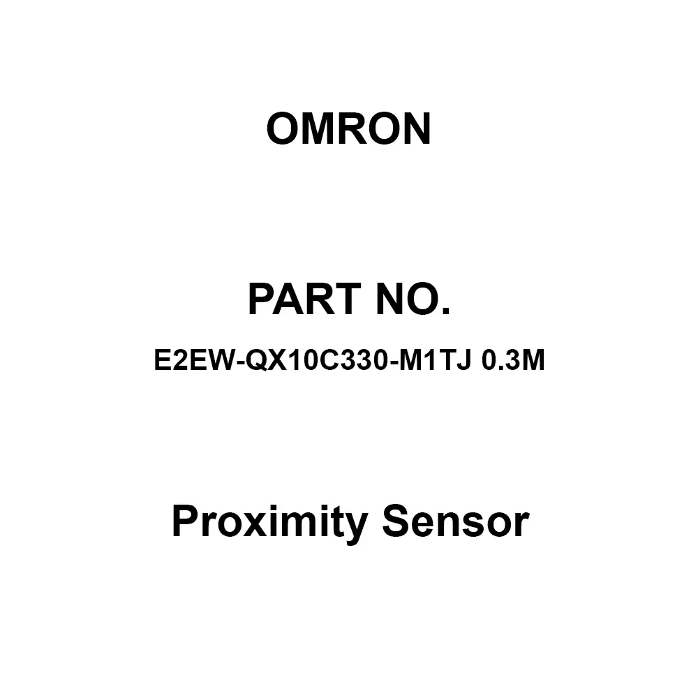 Omron Proximity Sensor M30 0.3 m Cable Length, E2EW-QX10C330-M1TJ 0.3M