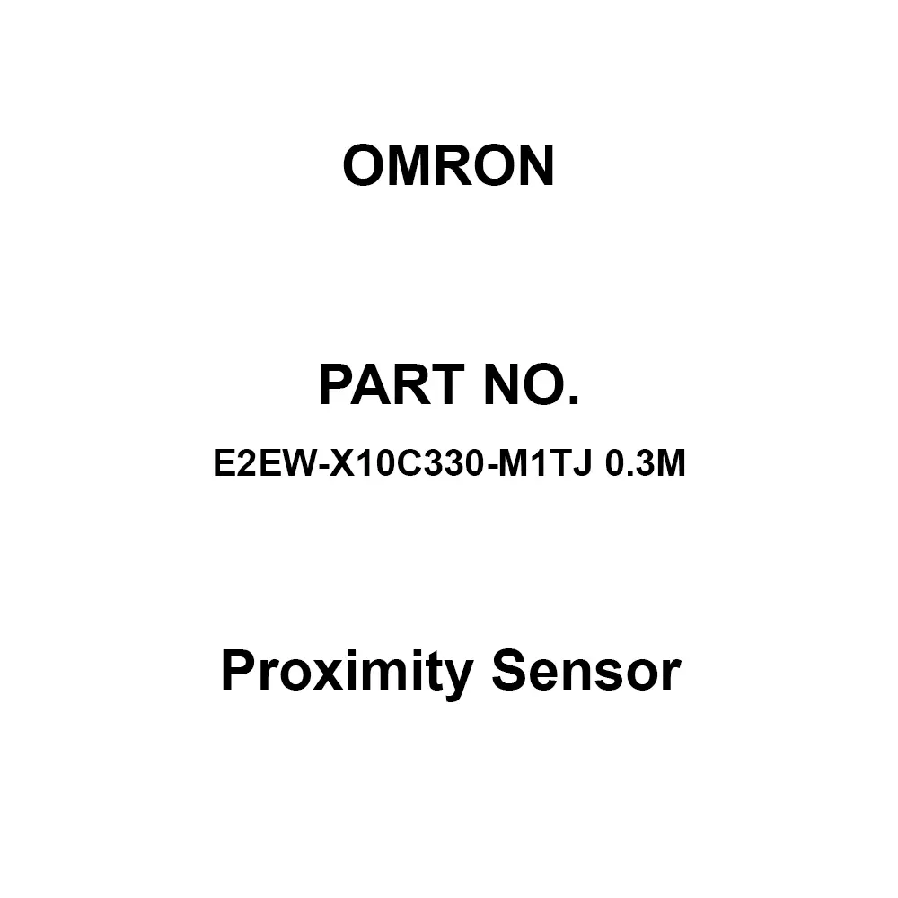 Omron Proximity Sensor M30 0.3 m Cable Length, E2EW-X10C330-M1TJ 0.3M