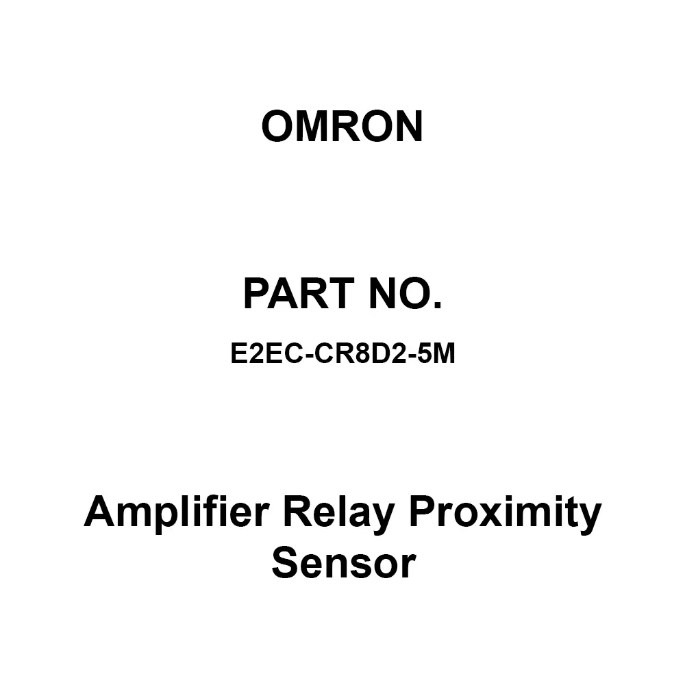 Omron Amplifier Relay Proximity Sensor 50 mΩ or more at 500 V DC, E2EC-CR8D2-5M