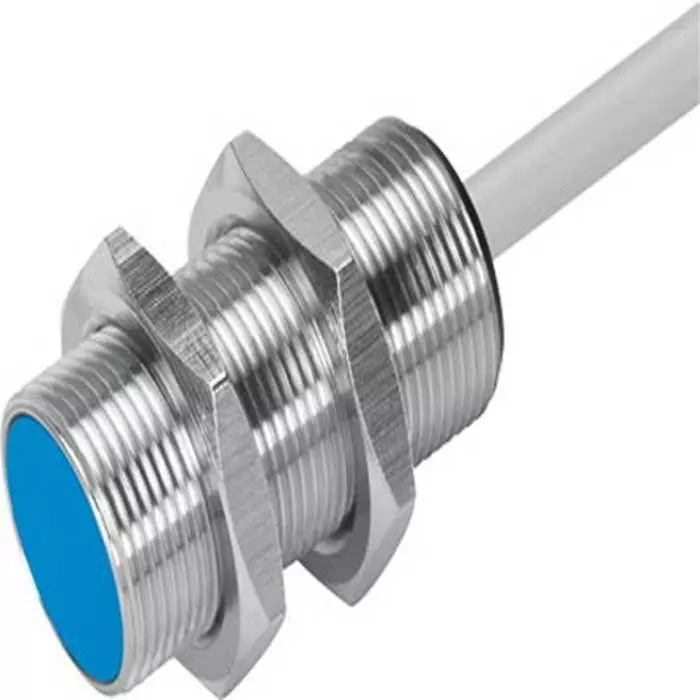 Festo Inductive Threaded barrel Proximity Sensor, M18, 5 mm Detection, PNP NO, 10 - 30 V DC, SIEN-M18B-PS-K-L