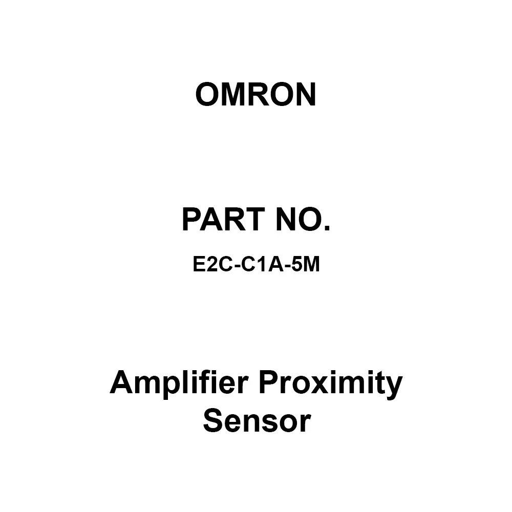 Omron Amplifier Proximity Sensor 5 m Cable Length, E2C-C1A-5M