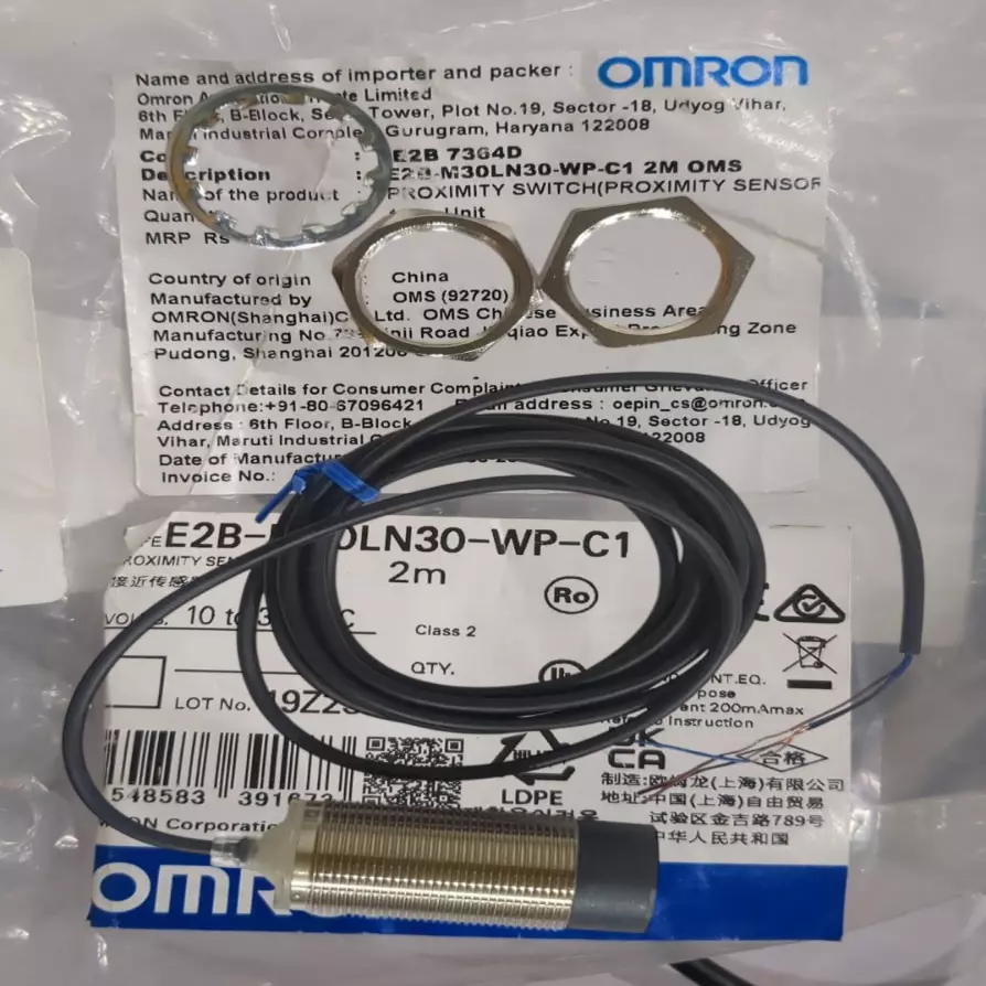 Omron NPN 30 mm Proximity Sensor E2B-M30LN30-WP-C1 2M