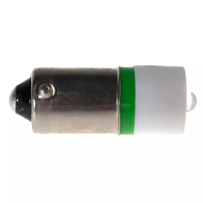RS PRO LED Indicator Lamp, BA9s, Green, Single Chip, 10 mm dia 130 V AC 207680