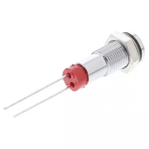 RS PRO Red Panel Mount Indicator 2V DC, Mounting Hole Size 6 mm, IP Rating IP67, Model No 7001542