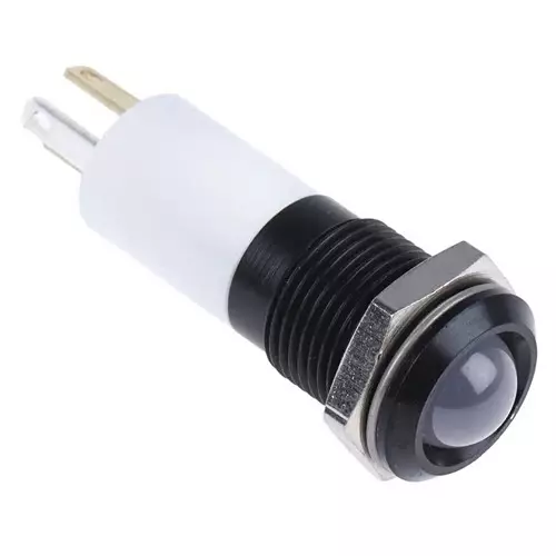 RS PRO Green, Red, Yellow Panel Mount Indicator 24V DC, Mounting Hole Size 14 mm, Termination Type Solder Tab, Model No 203666