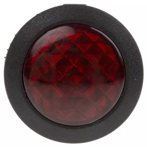 RS PRO Red Panel Mount Indicator 12V DC, Mounting Hole Size 20.6 mm, Termination Type , Model No 7932553