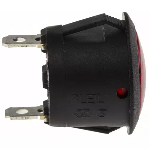 RS PRO Red Panel Mount Indicator 12V DC, Mounting Hole Size 20.6 mm, Termination Type , Model No 7932553