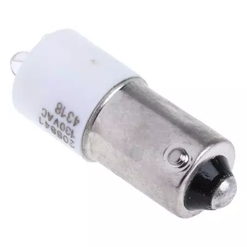 RS PRO White Panel Mount Indicator 130V AC, Mounting Hole Size 25 x 10 mm, Termination Type , Model No 208841