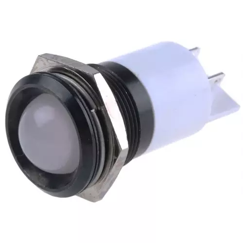 RS PRO Green, Red, Yellow Panel Mount Indicator 24V DC, Mounting Hole Size 22 mm, Termination Type Solder Tab, Model No 204912