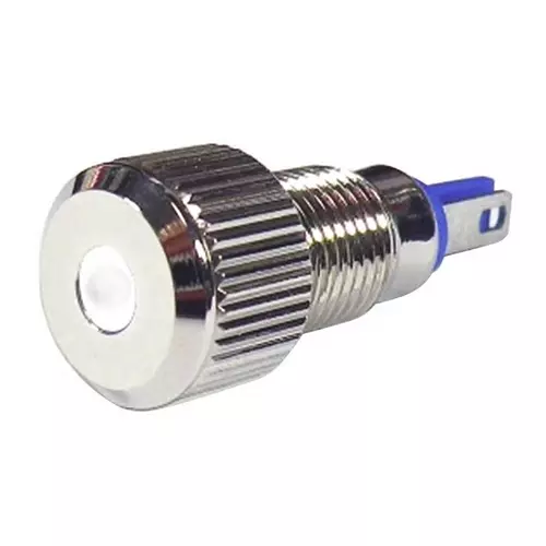 RS PRO White Panel Mount Indicator 24 V, Mounting Hole Size 8 mm, Termination Type Lead Wires, IP Rating IP67, Model No 8200576