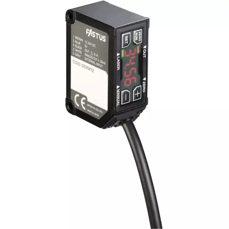 Optex Laser Displacement Sensor Displacement sensor Type Display: PET Material, CD22-100-485M122