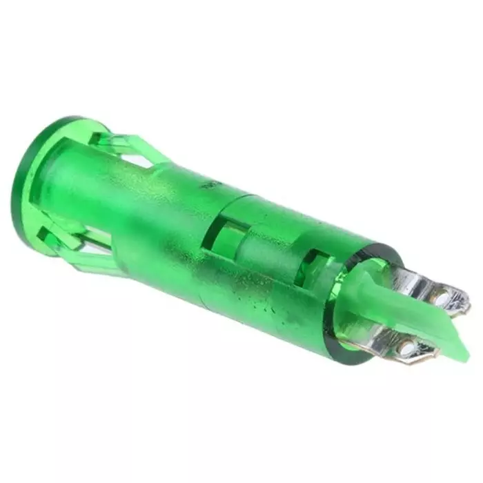 Signal Construct Green Panel Mount Indicator 24 - 28 V 6 mm Mounting Hole Size Solder Tab Termination, SKGD06204