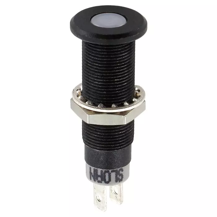 Sloan White Panel Mount Indicator 5-28V 8.2x7.6 mm Mounting Hole Size IP68, 3448B1W3W55NCL1