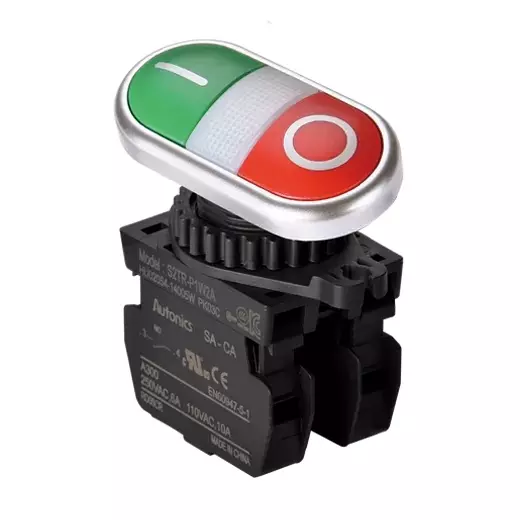 Autonics Pilot Light White IP50 110 VAC/10 A & 250 VAC/6 A Contact Block Power Supply, S2TR-P1W2A