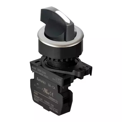 Autonics Pilot Light White IP52 110 VAC~/10 A, 250 VAC~/6 A Contact Block Power Supply, S3SF-S4WA