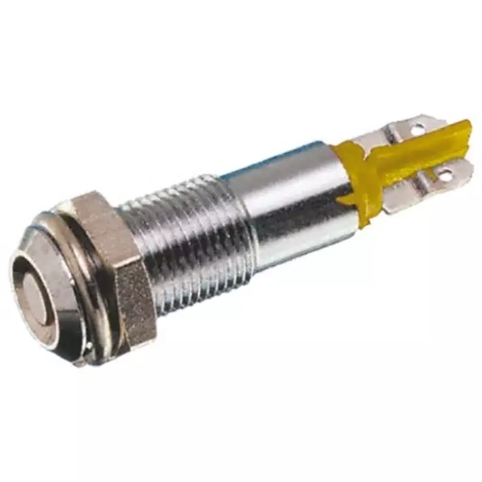 Signal Construct Yellow Panel Mount Indicator 20 - 28 V 6 mm Mounting Hole Size Solder Tab Termination IP67, SMCP06104