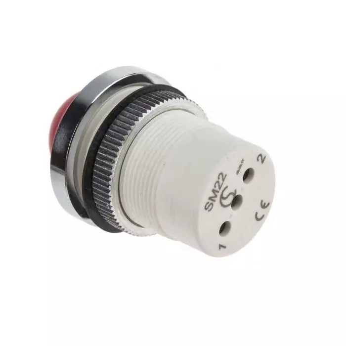 Signal Construct Red Panel Mount Indicator 230 V AC 22 mm Mounting Hole Size IP67, SMSD22038