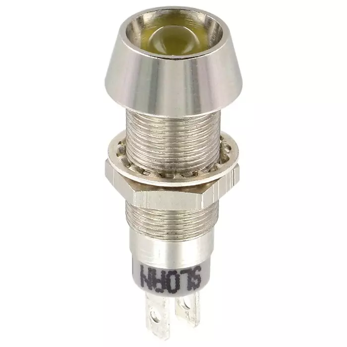 Sloan Yellow Panel Mount Indicator 5-28V 8.2x7.6 mm Mounting Hole Size IP68, 3348S1Y54UCL1