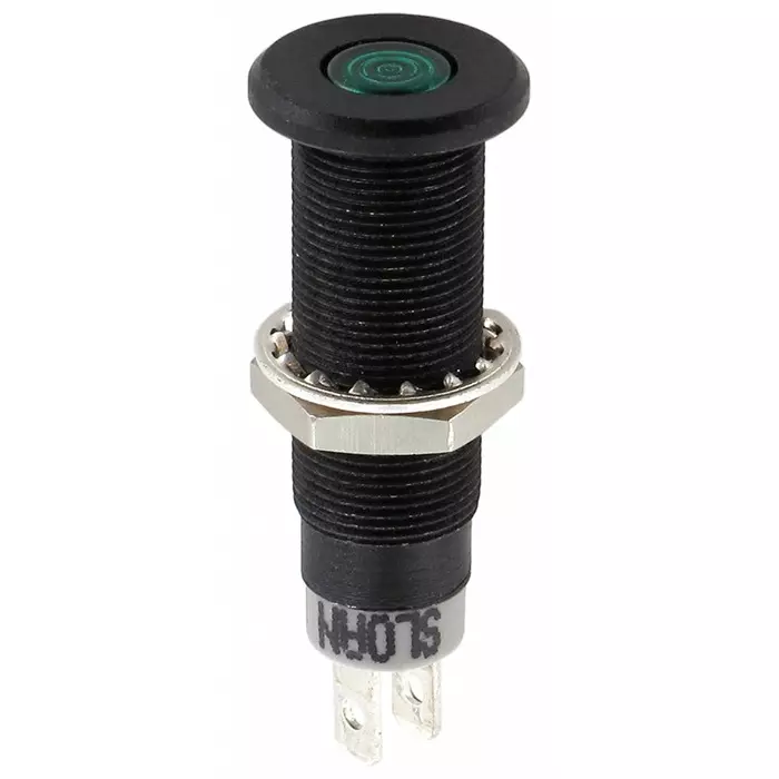 Sloan Green Panel Mount Indicator 5-28V 8.2x7.6 mm Mounting Hole Size IP68, 3448B1G1G81NCL1