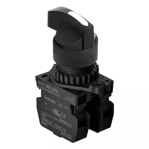 Autonics Pilot Light White IP52 110 VAC~/10 A, 250 VAC~/6 A Contact Block Power Supply, S2SR-S8W2A