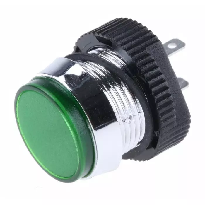 Signal Construct Green Panel Mount Indicator 24 - 28 V 16 mm Mounting Hole Size IP67, SKCD 16714