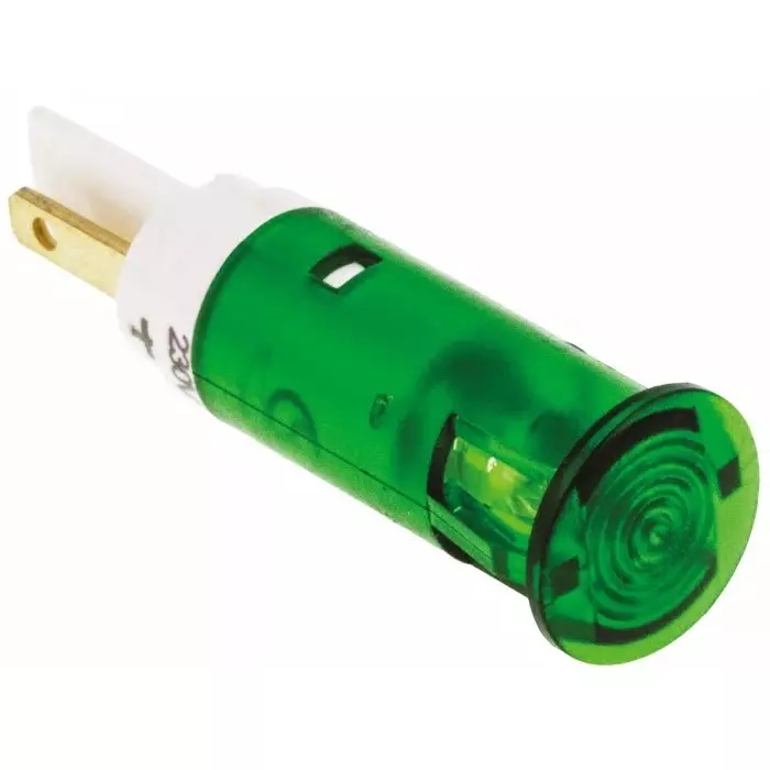 Signal Construct Green Panel Mount Indicator 230 V 10 mm Mounting Hole Size, SKGU10728
