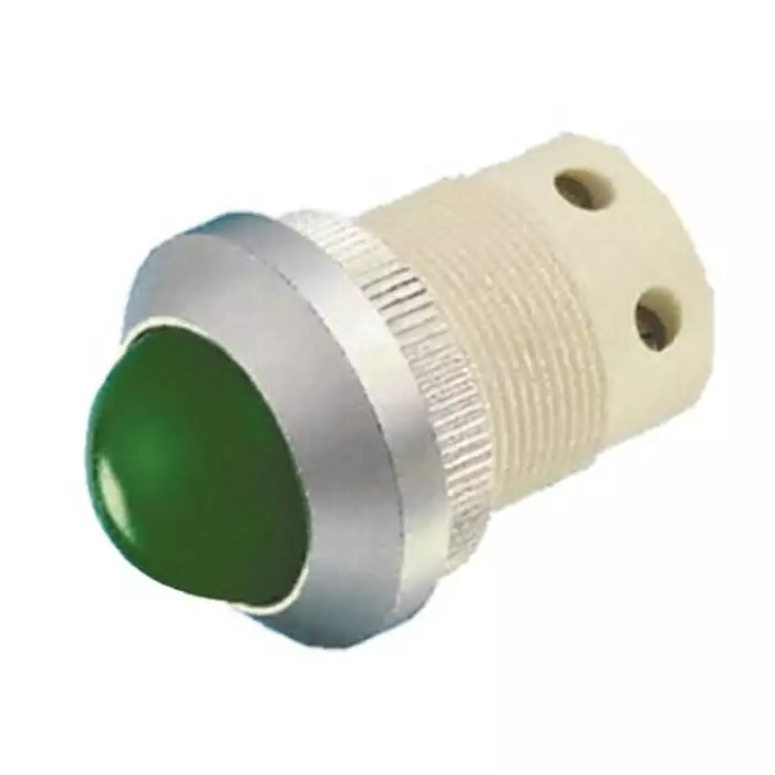 Signal Construct Green Panel Mount Indicator 20 - 28 V 22 mm Mounting Hole Size, SMQD22734