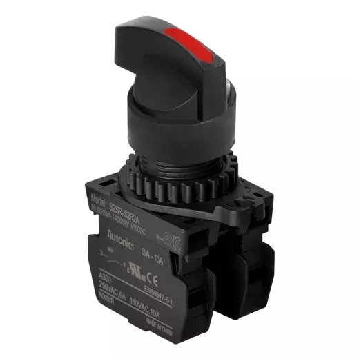 Autonics Pilot Light White IP52 110 VAC~/10 A, 250 VAC~/6 A Contact Block Power Supply, S2SR-S8R2A
