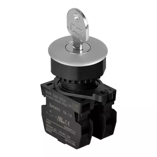 Autonics Pilot Light Silver IP52 110 VAC~/10 A, 250 VAC~/6 A Contact Block Power Supply, S3KF-3ES2A