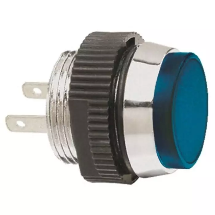 Signal Construct Blue Panel Mount Indicator 12 - 14 V 16 mm Mounting Hole Size IP67, SKCD 16412
