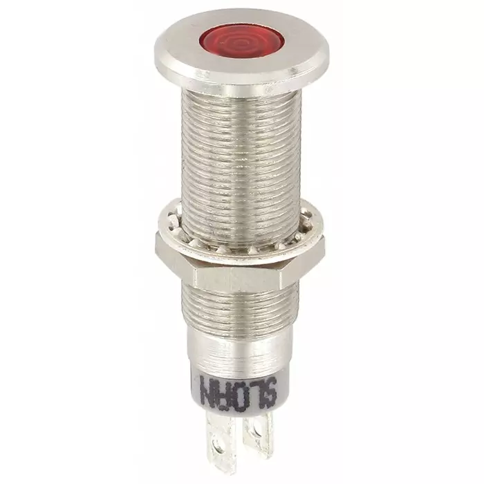 Sloan Red Panel Mount Indicator 5-28V 8.2x7.6 mm Mounting Hole Size IP68, 3448S1R1R54UCL1