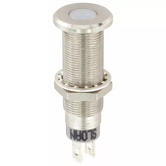 Sloan White Panel Mount Indicator 5-28V 8.2x7.6 mm Mounting Hole Size IP68, 3448S1W3W55NCL1