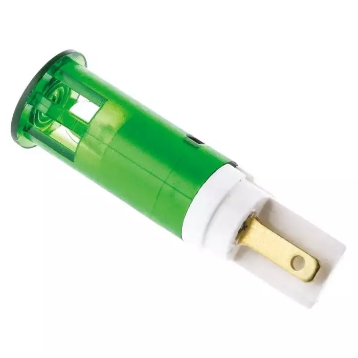 Signal Construct Green Panel Mount Indicator 24 - 28 V 10 mm Mounting Hole Size, SKGH10724A
