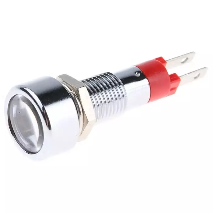 Signal Construct Red Panel Mount Indicator 24 - 28 V 8 mm Mounting Hole Size, SMLD08014