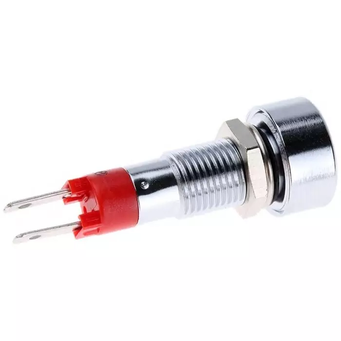 Signal Construct Red Panel Mount Indicator 24 - 28 V 8 mm Mounting Hole Size, SMLD08014