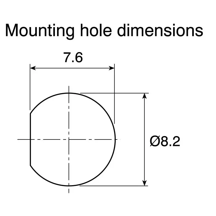Sloan Green Panel Mount Indicator 2.1V 8.2 mm Mounting Hole Size Solder Tab Termination, 3444S1G1G5100
