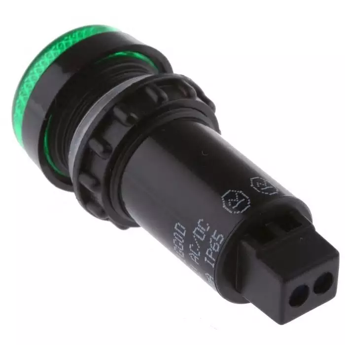 Sloan Green Panel Mount Indicator 24V 22 mm Mounting Hole Size IP65, 951GGOD