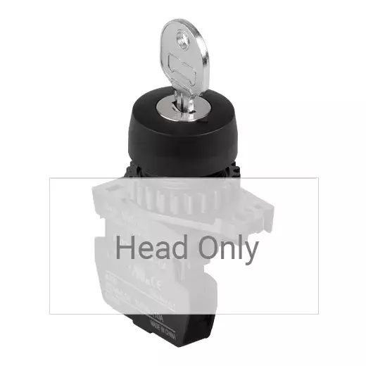 Autonics Pilot Light Black 3-Position Spring Return Two-Way IP52, S2KR-3EK