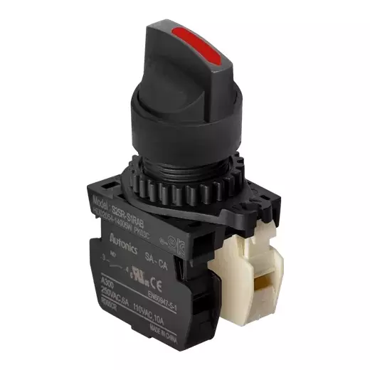 Autonics Pilot Light White IP52 110 VAC~/10 A, 250 VAC~/6 A Contact Block Power Supply, S2SR-S7RAB