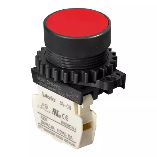Autonics Pilot Light Red IP52 110 VAC~/10 A, 250 VAC~/6 A Contact Block Power Supply, S3PR-P1RB